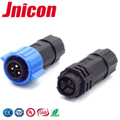 PA66 M19 3Pin Male To Female Connector Power Connector Waterproof 20A