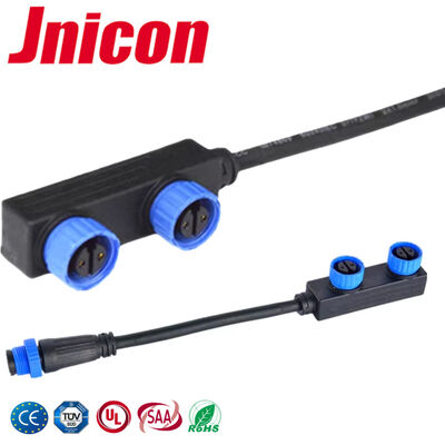 10A 2 Pin Waterproof Wire Connectors F Type CE Certified Power Connector
