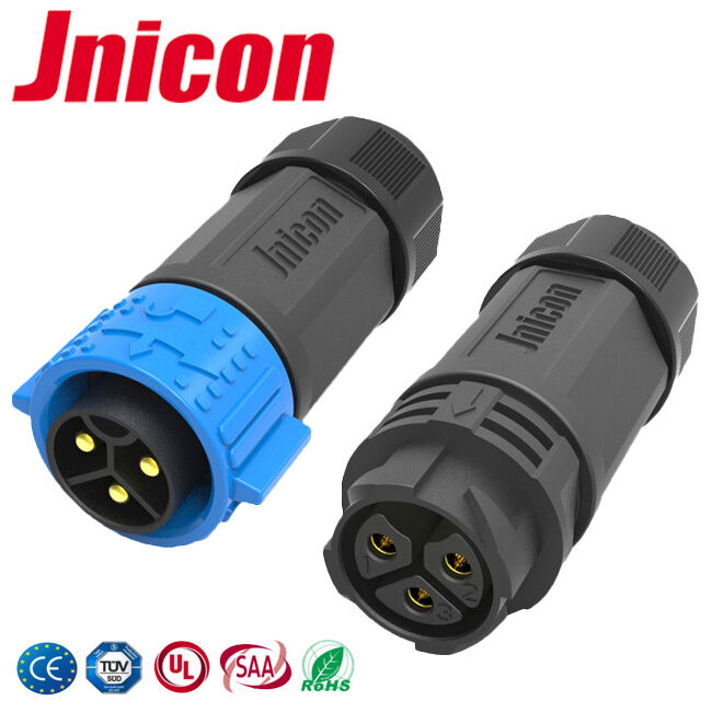 M25 IP67 男性 女性 防水コネクタ 3ピン 高電流電源コネクタ