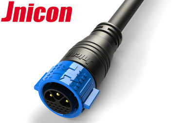 ケーブルと締まるJnicon IP67のプラグの電気コネクタ3力13信号押し